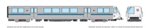 Rapido ~ HO Scale ~ A-B-B-A Train ~ Bay Area Rapid Transit ~ DC/DCC/Sound ~ 204507