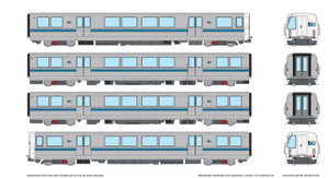 Rapido ~ HO Scale ~ C-B-B-C Train ~ Bay Area Rapid Transit ~ DC/Silent ~ 204006