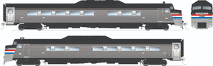 Rapido ~ HO Scale ~ Budd Roger Williams 2-Car Set ~ Amtrak ~ DC/Silent ~ 16406