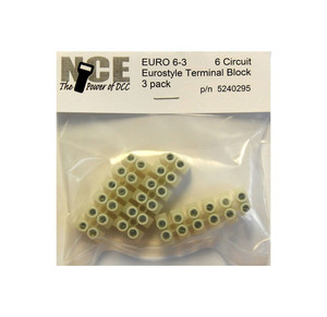 NCE ~ Euro6-3 Eurostyle Terminal Strip ~ 6 Circuit ~ 0295