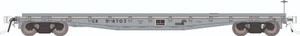 Rapido ~ HO Scale ~ F30A 50' Flat Car w/Deck Rails ~ Conrail MOW #58524 ~ 138108-58524