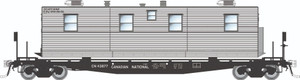 Rapido ~ HO Scale ~ F30A 50' Flat Car w/Camp Van ~ 3-Pack ~ Canadian National MOW ~ 138111