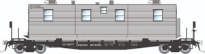 Rapido ~ HO Scale ~ F30A 50' Flat Car w/Camp Van ~ Canadian National MOW #42934 ~ 138112-42934