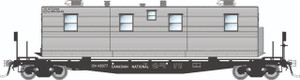 Rapido ~ HO Scale ~ F30A 50' Flat Car w/Camp Van ~ Canadian National MOW #42093 ~ 138112-42093
