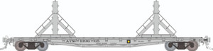 Rapido ~ HO Scale ~ F30D 50' Rail Flat Car ~ Atchison, Topeka & Santa Fe MOW #199667 ~ 138401-199667
