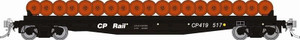Rapido ~ HO Scale ~ F30D 50' Wheel Flat Car ~ Canadian National #419517 ~ 138503-419517