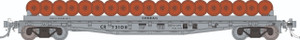 Rapido ~ HO Scale ~ F30D 50' Wheel Flat Car ~ Conrail MOW #73108 ~ 138504-73108