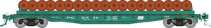 Rapido ~ HO Scale ~ F30D 50' Wheel Flat Car ~ 3-Pack ~ Penn Central MOW ~ 138506