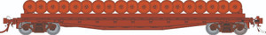 Rapido ~ HO Scale ~ F30D 50' Wheel Flat Car ~ Painted/Unlettered ~ 138599