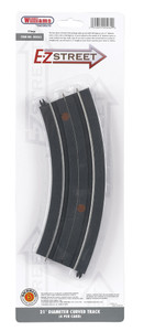 Bachmann ~ O Scale ~ E-Z Street 21" Diameter Curved Track ~ 4 Per Card ~ 00262