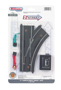 Bachmann ~ O Scale ~ E-Z Street 21" Diameter Remote Right Turnout ~ 00274