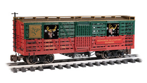 Bachmann ~ G Scale ~ Animated Stock Car ~ Christmas NP&S with Reindeer ~ 98709