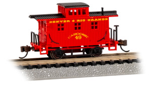 Bachmann ~ N Scale ~ Old-Time Bobber Caboose ~ Denver & Rio Grand #49 ~ 15759