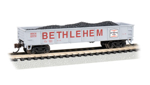 Bachmann ~ N Scale ~ 40' Gondola ~ Bethlehem Steel #46636 ~ 17256