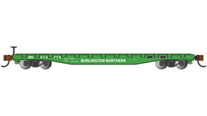 Bachmann ~ N Scale ~ 52' Flat Car ~ Burlington Northern #612779 ~ 17357