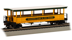 Bachmann ~ HO Scale ~ Open-Sided Excursion Car ~ Roaring Camp and Big Trees ~ 17402