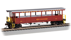 Bachmann ~ HO Scale ~ Open-Sided Excursion Car ~ Durango & Silverton #410 ~ 17431