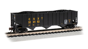 Bachmann ~ N Scale ~ Bethlehem Steel 100 Ton 3 Bay Hopper ~ CSX #326162 ~ 18756