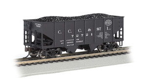 Bachmann ~ HO Scale ~ 55-Ton 2-Bay USRA Outside Braced Hopper  ~ New York Central #72721 ~ 19517