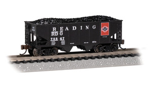 Bachmann ~ N Scale ~ USRA 55 Ton 2-Bay Hopper ~ Reading #78847 ~ 19565