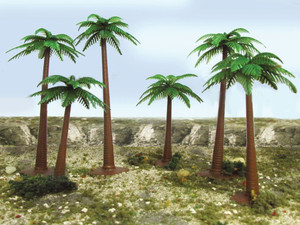 Bachmann ~ HO Scale ~ 4"- 6" Palm Trees ~ 32015