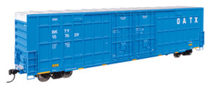 WalthersMainline ~ HO Scale ~ 60' High Cube Plate F Horizontal Post Boxcar ~ GATX Leasing BKTY #157639 ~ 910-3101