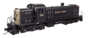 Walthers Mainline ~ HO Scale ~ Alco RSC2 ~ Standard DC ~ Soo Line #369 ~ 910-10722