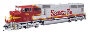 WalthersMainline ~ HO Scale ~ EMD SD75M ~ Santa Fe #222 ~ Standard DC ~ 910-11002