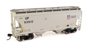 WalthersMainline ~ HO Scale ~ 39' Trinity 3281 2-Bay Covered Hopper ~ Union Pacific #93912 ~ 910-49325