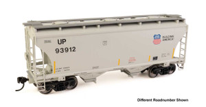 WalthersMainline ~ HO Scale ~ 39' Trinity 3281 2-Bay Covered Hopper ~ Union Pacific #93996 ~ 910-49328
