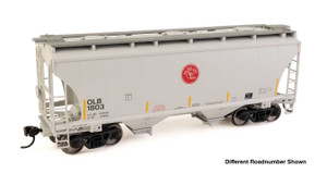 WalthersMainline ~ HO Scale ~ 39' Trinity 3281 2-Bay Covered Hopper ~ Omaha, Lincoln & Beatrice #1821 ~ 910-49324