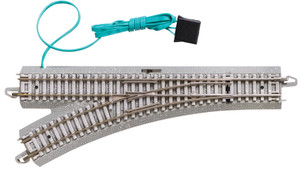 Bachmann ~ N Scale ~ E-Z Track with Concrete Ties ~ Remote Turnout ~ Left ~ 44061