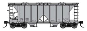 Walthers Mainline ~ HO Scale ~ ACF 1958 Cu Ft Covered Hopper ~ Undecorated ~ Data Only ~ 910-49701