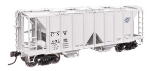 WalthersMainline ~ HO Scale ~ ACF 1958 Cu Ft Covered Hopper ~ Chicago & North Western #69439 ~ 910-49708