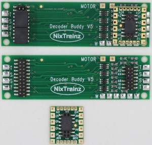 NixTrainz ~ Decoder Buddy V5 ~ 12 Outputs With 1K Resistors ~ Includes One Mother Board and One Connector Board ~ 5 Pack ~ NTZ6