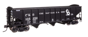 WalthersMainline ~ HO Scale ~ 70-Ton AAR 3-Bay Open Hopper ~ Chesapeake & Ohio #105250 ~ 910-56740