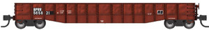 Bluford Shops ~ N Scale ~ 52'6" 15-Panel Mill Gondola ~ Medium Dented ~ Buffalo & Pittsburgh #BPRR 565821 ~ 52224