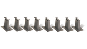 Bachmann ~ N Scale ~ 8 Piece Tall Pier Set ~ 44872