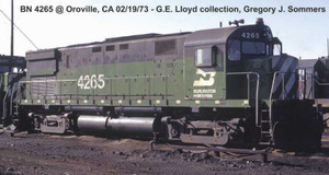 Bowser ~ HO Scale ~ ALCo C425 ~ DCC Sound ~ Burlington Northern #4265 ~ 26083