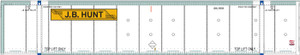 Intermountain ~ HO Scale ~ 53 Foot Container 2-Pack ~ JB Hunt #216580, #217496 ~ 30501-12