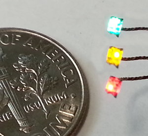 RR-CirKits ~ RGY LED ~ Includes Four 24" #36 AWG Wires ~ SS-RGY-24