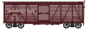 Intermountain ~ HO Scale ~ Harriman 40' Stock Car ~ Northwestern Pacific #5706 ~ 39010-22