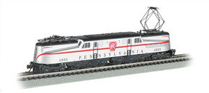 Bachmann ~ N Scale ~ GG-1 ~ Pennsylvania Railroad #4866 ~ Silver w/ Red Stripe ~ DCC Ready ~ 65254