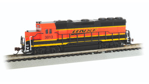 Bachmann ~ N Scale ~ EMD GP40 ~ BNSF #3013 ~ DCC Sound Installed ~ 66358