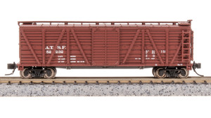 Broadway Limited ~ N Scale ~ 40' K7 Wood Stock Car ~ Mule Sounds ~ Atchison, Topeka & Santa Fe #52240 ~ 8457