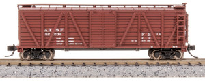 Broadway Limited ~ N Scale ~ 40' K7 Wood Stock Car ~ Mule Sounds ~ Atchison, Topeka & Santa Fe #52240 ~ 8457