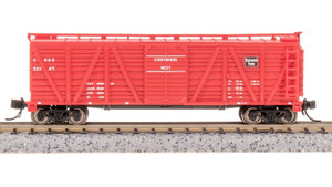Broadway Limited ~ N Scale ~ 40' K7 Wood Stock Car ~ Mule Sounds ~ Chicago, Burlington & Quincy #52459 ~ 8458