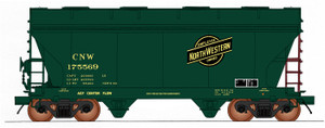Intermountain ~ HO Scale ~ ACF 2-Bay Covered Hopper ~ Chicago & North Western #175505 ~ 46552-01