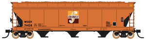 Intermountain ~ HO Scale ~ ACF 4650 Cubic Foot 3-Bay Hopper ~ Far Mar Co #7421 ~ 47054-15