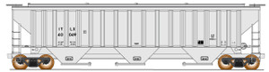 Intermountain ~ HO Scale ~ Trinity Rib-Side Hopper ~ ITEL Leasing #40420 ~ 472303-06
